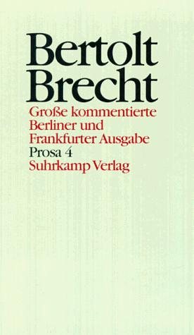 Couverture : Werke (Ln), Große kommentierte Berliner und Frankfurter Ausgabe, 30 Bde., Bd.19, Prosa