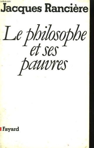 Couverture : Le philosophe et ses pauvres