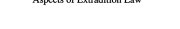 Couverture : Aspects of extradition law