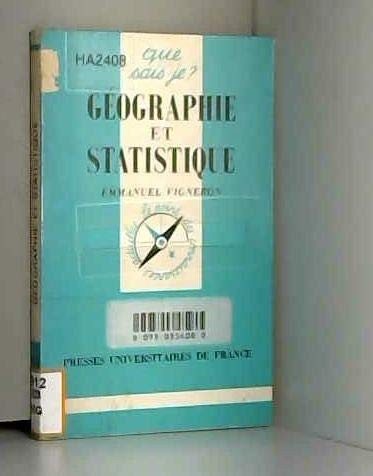 Couverture : Géographie et statistique
