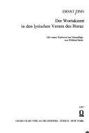 Couverture : Der Wortakzent in den lyrischen Versen des Horaz