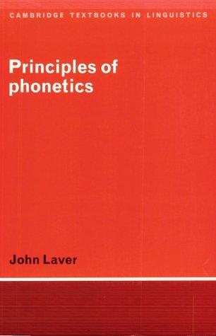 Couverture : Principles of phonetics