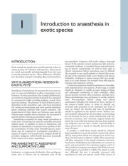 Couverture : Anaesthesia of exotic pets
