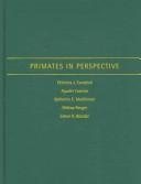 Couverture : Primates in perspective