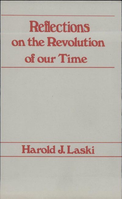 Couverture : Reflections on the Revolution of Our Time