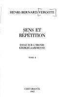 Couverture : Sens et répétition