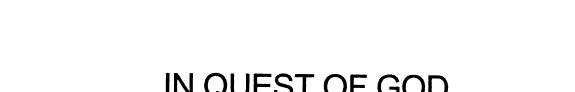 Couverture : In quest of God