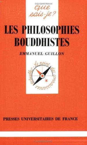Couverture : Les Philosophies bouddhistes