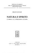 Couverture : Natura e spirito