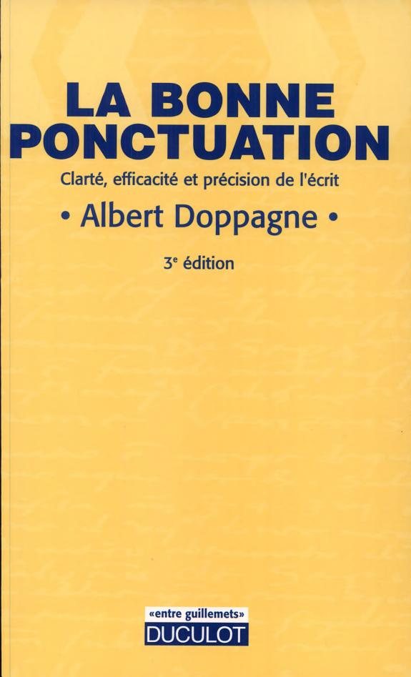 Couverture : La bonne ponctuation