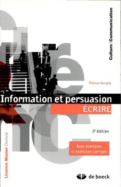 Couverture : Écrire