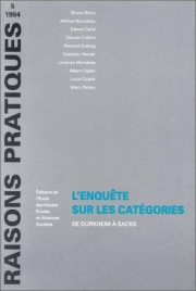 Couverture : L' Enquête sur les catégories