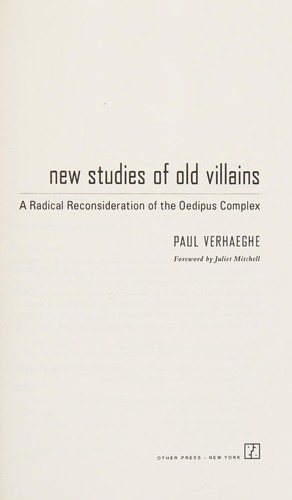 Couverture : New studies of old villains
