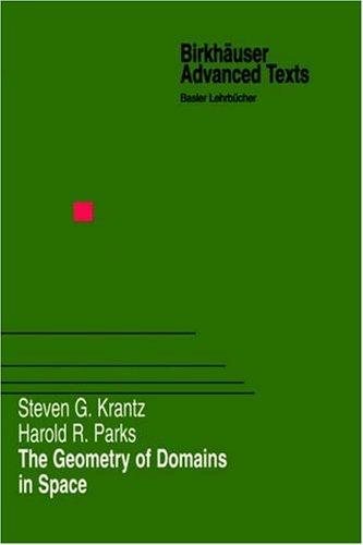 Couverture : The geometry of domains in space