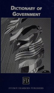 Couverture : Dictionary of government and politics