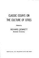 Couverture : Classic essays on the culture of cities