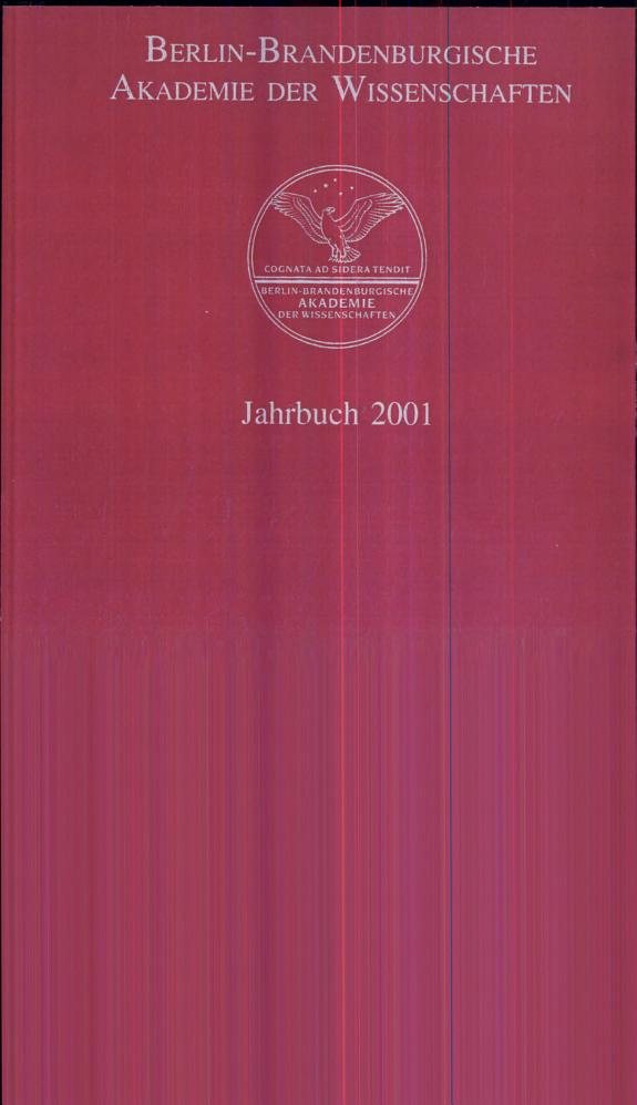 Couverture : Jahrbuch 2001