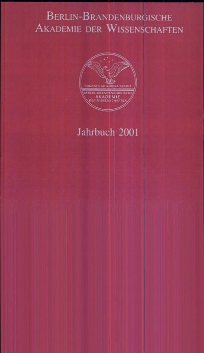 Couverture : Jahrbuch 2001