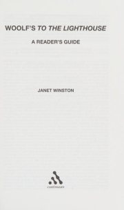 Couverture : Woolf's To the lighthouse