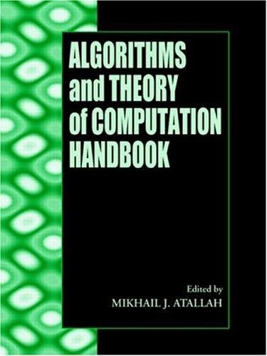 Couverture : Algorithms and theory of computation handbook