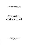 Couverture : Manual de crítica textual