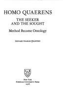 Couverture : Homo quaerens, the seeker and the sought