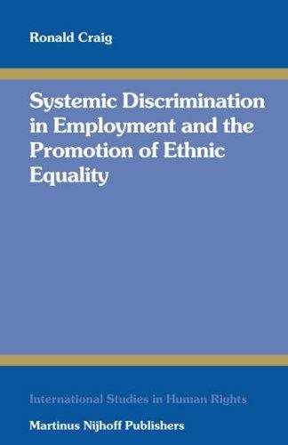 Couverture : Systemic discrimination in employment and the promotion of ethnic equality