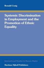 Couverture : Systemic discrimination in employment and the promotion of ethnic equality