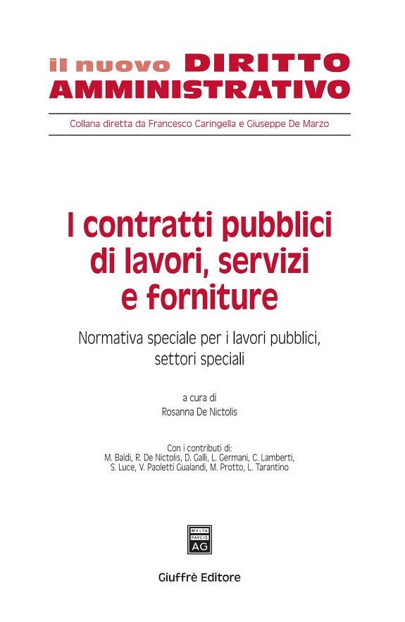 Couverture : I contratti pubblici di lavori, servizi e forniture
