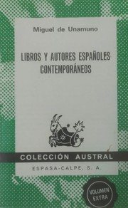 Couverture : Libros y autores españoles contemporáneos