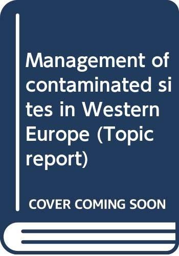 Couverture : Management of contaminated sites in Western Europe