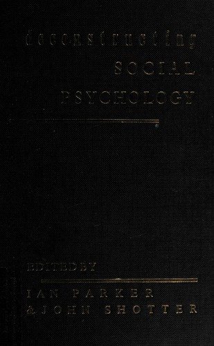Couverture : Deconstructing social psychology
