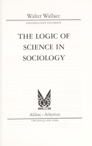 Couverture : The logic of science in sociology