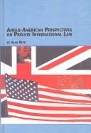 Couverture : Anglo-American perspectives on private international law