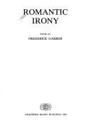 Couverture : Romantic irony