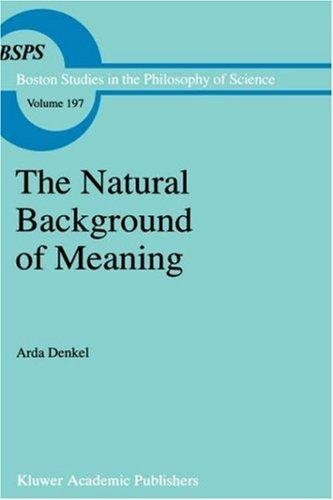 Couverture : The natural background of meaning