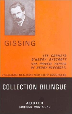 Couverture : Les carnets d'Henry Ryecroft (bilingue)