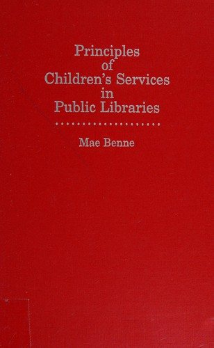 Couverture : Principles of children's services in public libraries