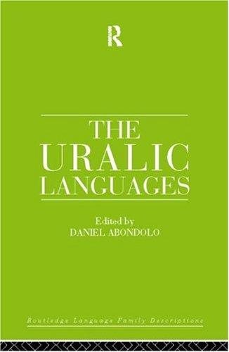 Couverture : The Uralic languages