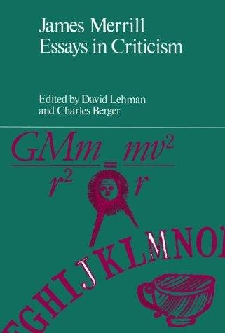 Couverture : James Merrill, essays in criticism