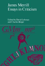 Couverture : James Merrill, essays in criticism