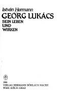 Couverture : Georg Lukács