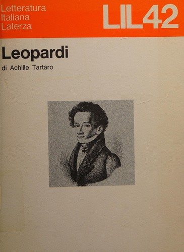 Couverture : Leopardi