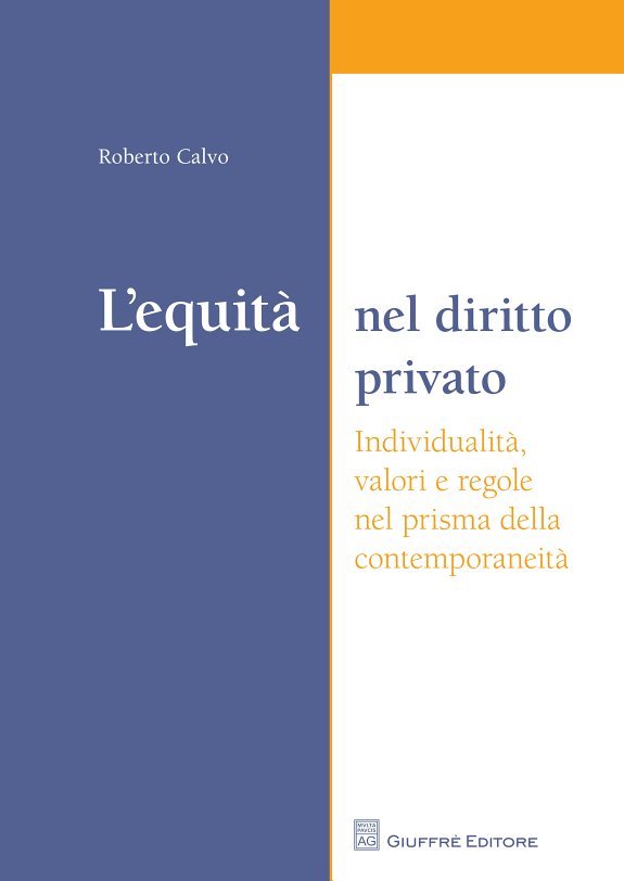 Couverture : L'equità nel diritto privato