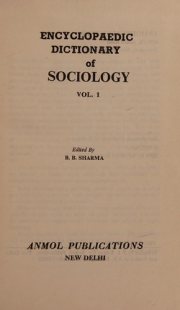 Couverture : Encyclopaedic Dictionary of Sociology