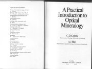 Couverture : Optical mineralogy