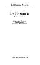 Couverture : De homine