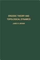 Couverture : Ergodic theory and topological dynamics