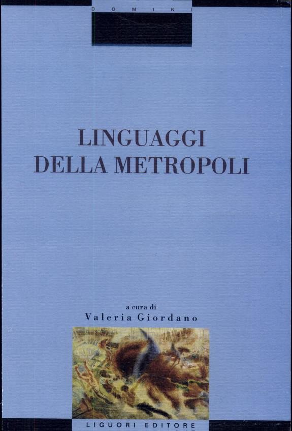 Couverture : Linguaggi della metropoli