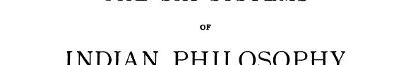 Couverture : The six systems of Indian philosophy